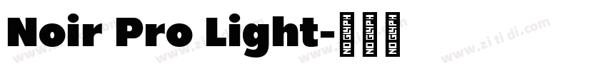 Noir Pro Light字体转换